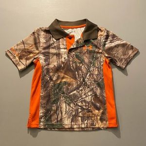 Boys Size 4 Under Armour Camo Polo